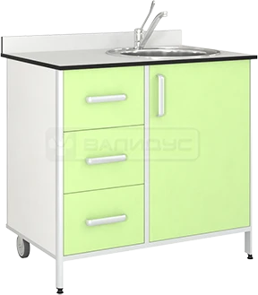 Medical Cabinet with Right Sink, Model TM-3PK