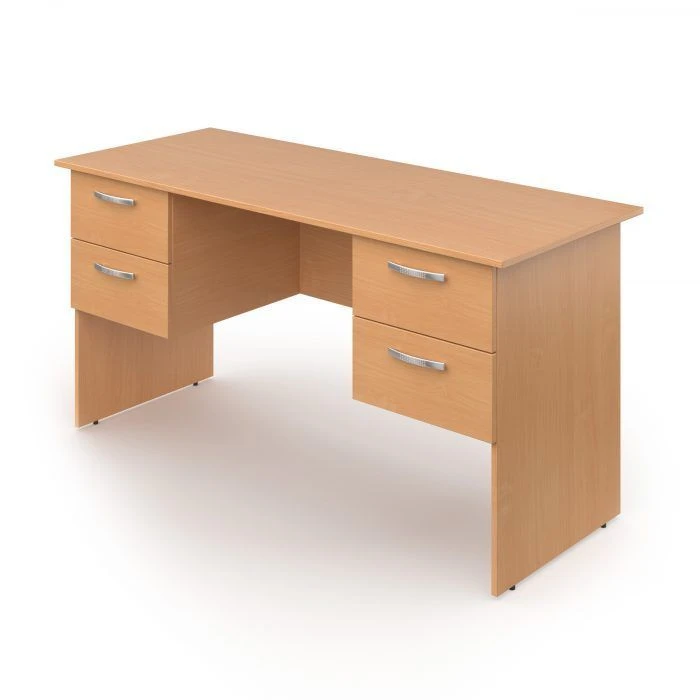 Teacher's Desk with Two Suspended Cabinets