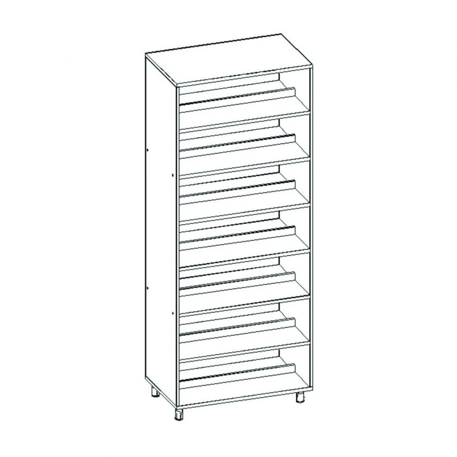 Double-Sided Library Shelf - Durable MDF Construction