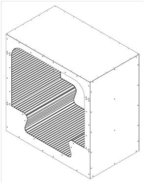 Wooden Bench with Canopy for Offices and Public Spaces, Model 11005