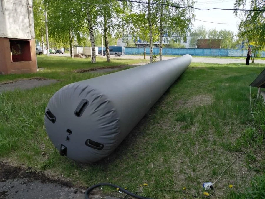 Inflatable Roller "Kover-Tub" for Turf Protection