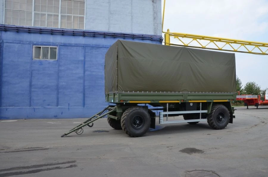 Platform Trailer Polittrans 84282-040 with Ramps and Side Extensions