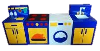 Kitchen Play Set for Kids - Colorful Soft Foam Toy