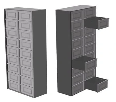 Versatile Metal Cabinet for Storage 6500.340136.000
