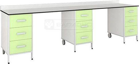 Three-drawer workstation table SMT2-2700K