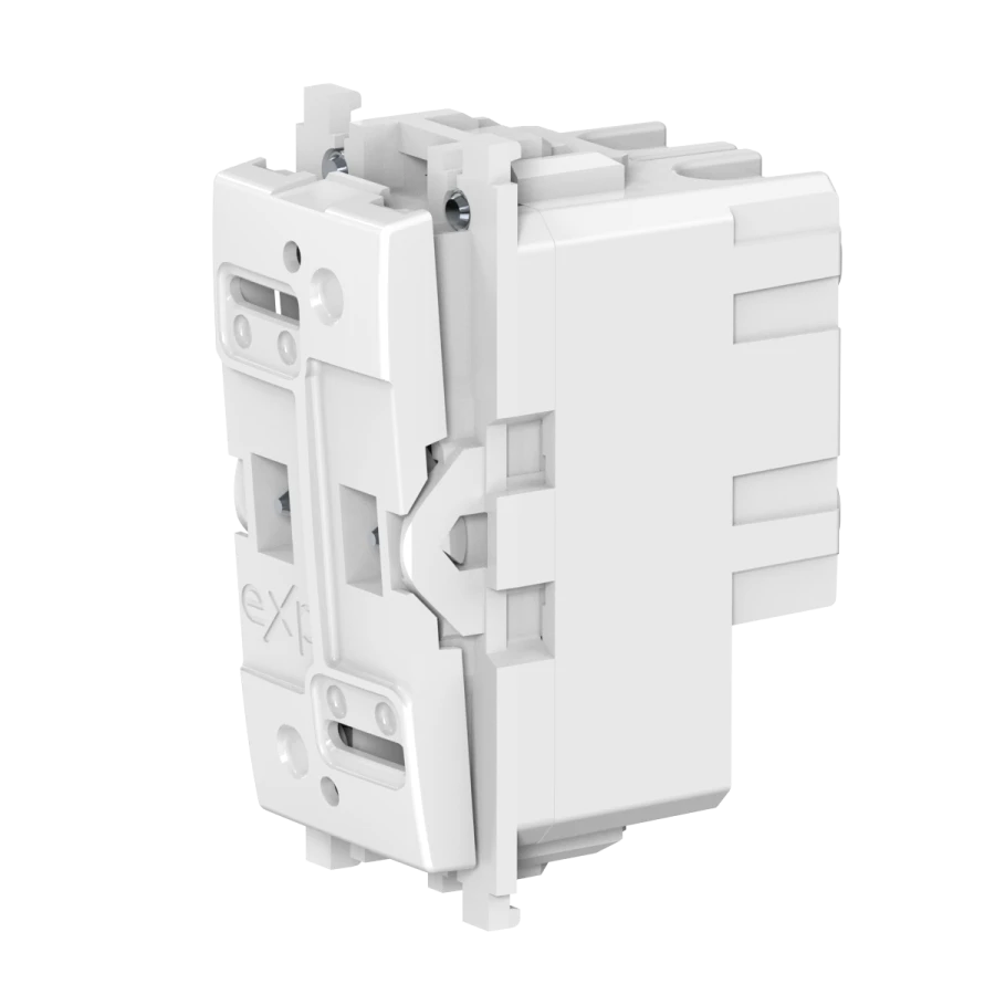 CADUCEUS ALING Experience Hidden Installation Switch, 16A, 250V, White, Art. 72104