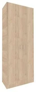 Two-Door Wardrobe with Adjustable Shelves