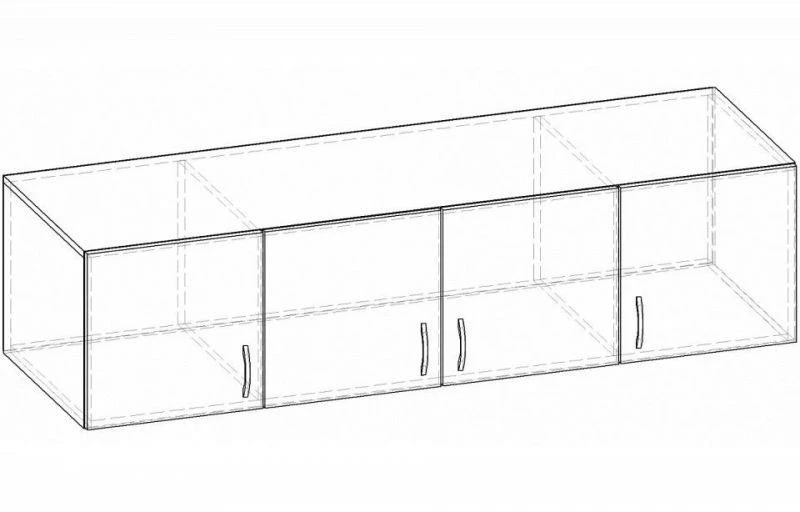 Height Compensation Cabinet Extension with Shelves and Doors