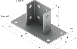 SM-F4 Stainless Steel Support Bracket