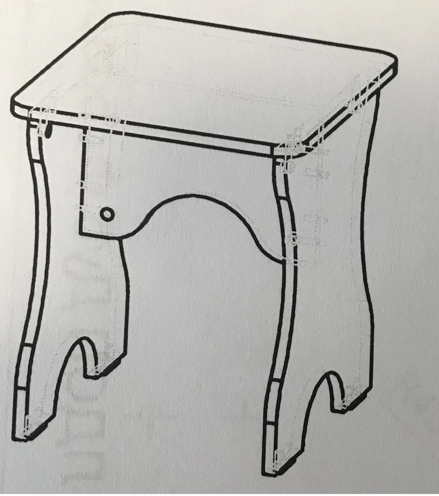 كرسي من الخشب الرقائقي