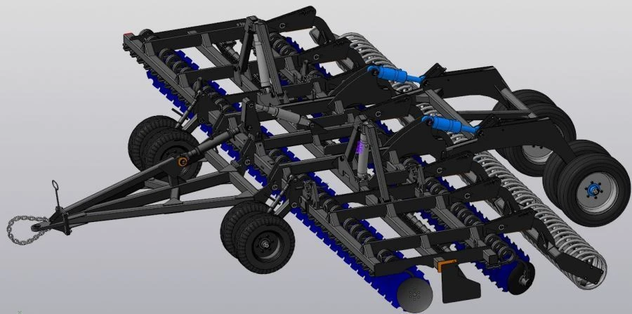 Disc Mulcher DM-9x2M Semi-Trailer for Soil Preparation
