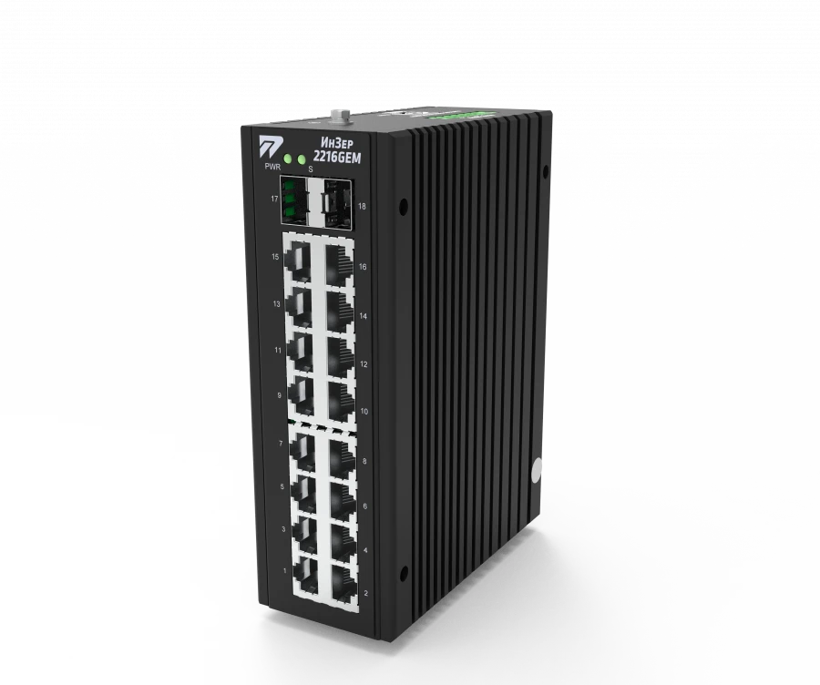 Industrial Managed L2 Switch for Data Transmission - InZer-2216GEM