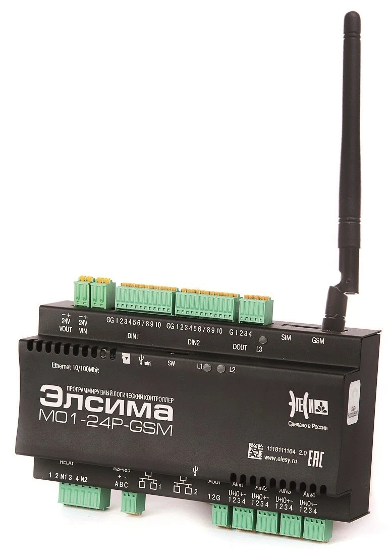 Programmable Logic Controller Elsim M01-24P-GSM