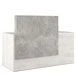 B-tone Reception Desk with Laminated Surface