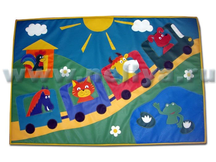 Sound Panel "Cheerful Train" Nelly 80x120 cm