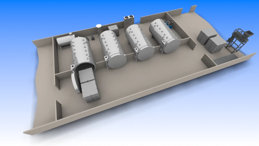 مجمع التجفيف بالبخار الفراغي النبضي كSVIP-4K-10