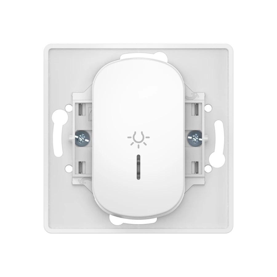 CADUCEUS ALING EON Hidden Installation Button Switch with Indicator 10AX, 250V~, White, Art. E609IU.0