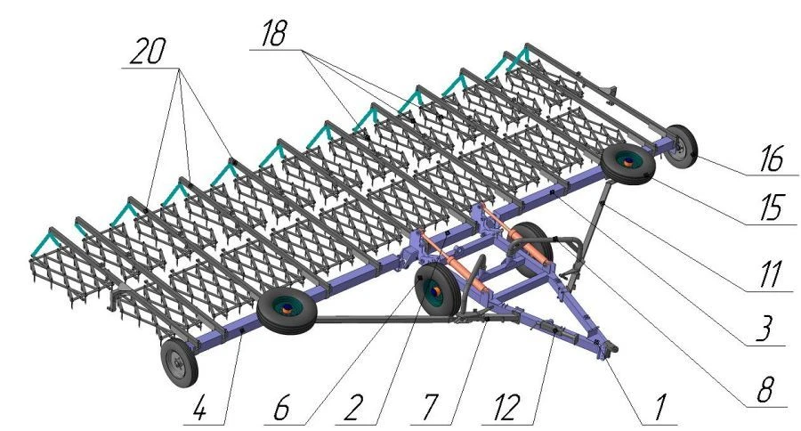 Universal Soil Cultivator UPA-BZ-11-2 for Efficient Farming