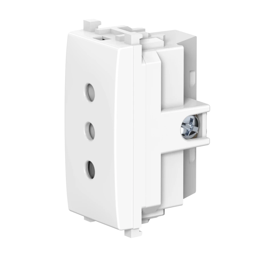 Antibacterial Hidden Socket 10A, 250V with Shutters - A7412