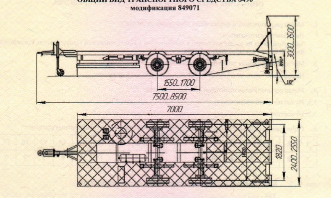 مقطورة نقل المعدات الخاصة تعديل 849071