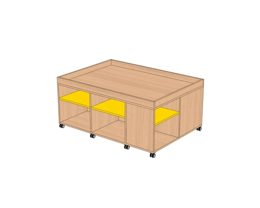 Gaming Table with Vertical Edges SI2-V