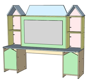 Speech Therapy Table with Mirror for Educational Institutions