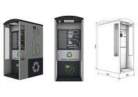 Outdoor Recycling Machine for Various Containers OUT Basis TRVM
