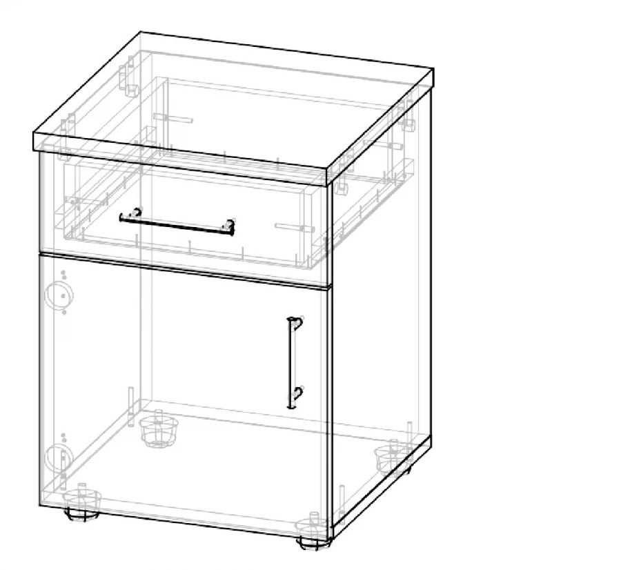 Nightstand for Personal Storage, Eger TE 4 PrN
