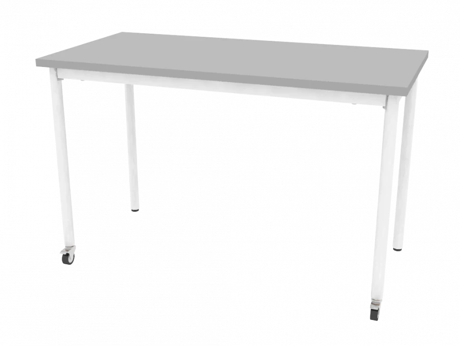 Mobile Round Leg Table 1200x600x750mm