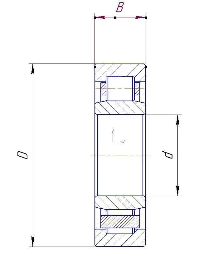 محمل 6-32317B2-ETU 100/3 للدعم الميكانيكي