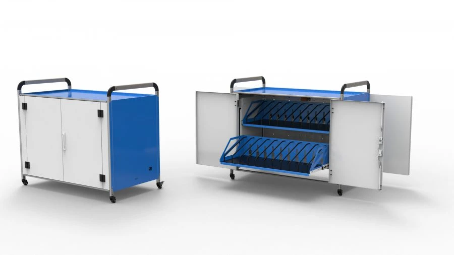 عربة شحن اللابتوب مع أدراج