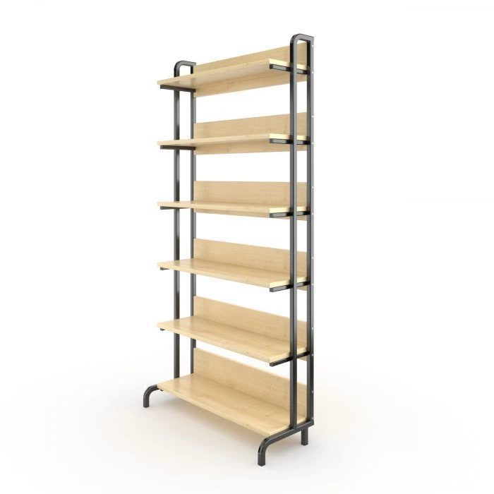 Single-Sided Library Shelf with PVC Edging