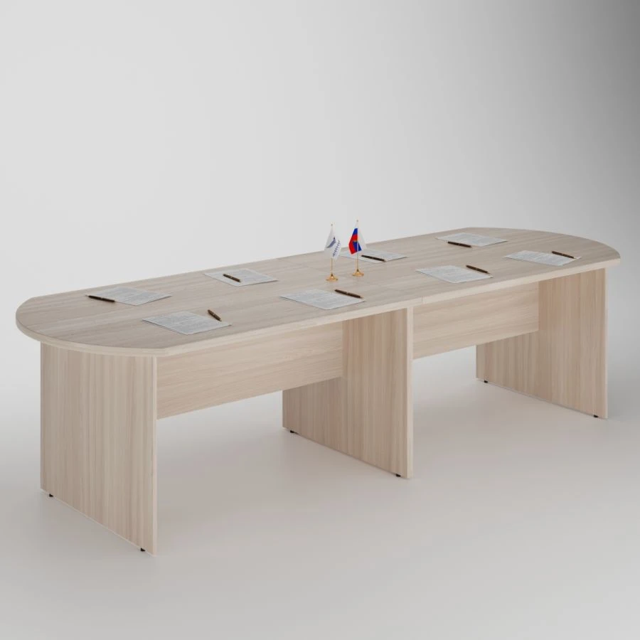 طاولة مؤتمرات بحواف بيضاوية