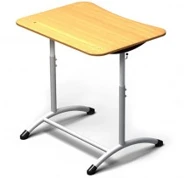 Single-seat adjustable desk, article number PE-O4-6
