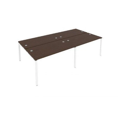 Modular Meeting Table with Metal Frame by Edelwood