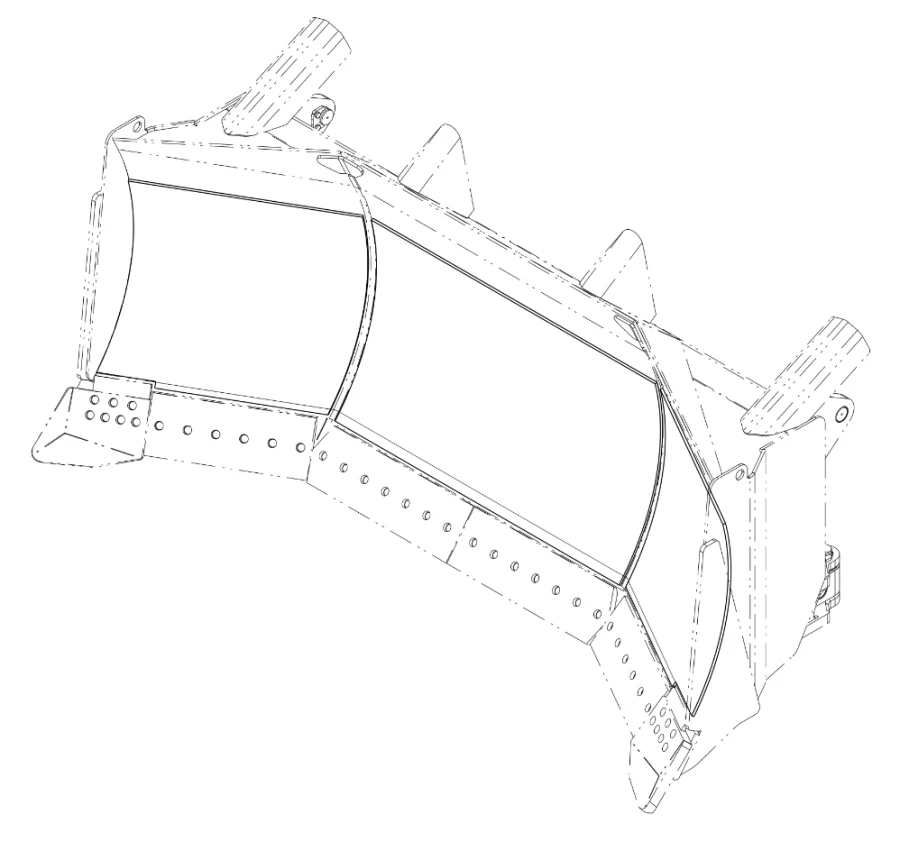 Bulldozer Protective Strips Model 12836597 - Durable Edge Protection