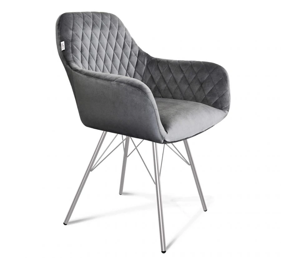 Comfortable Microvelour Upholstered Chair Sheffilton SHT-ST38/S37