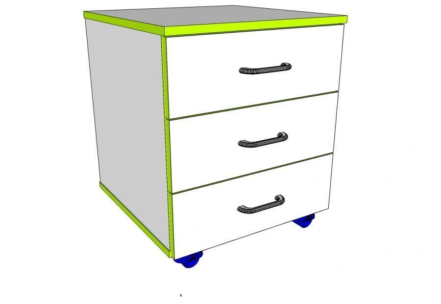 Wooden Office Cabinet for Document Storage