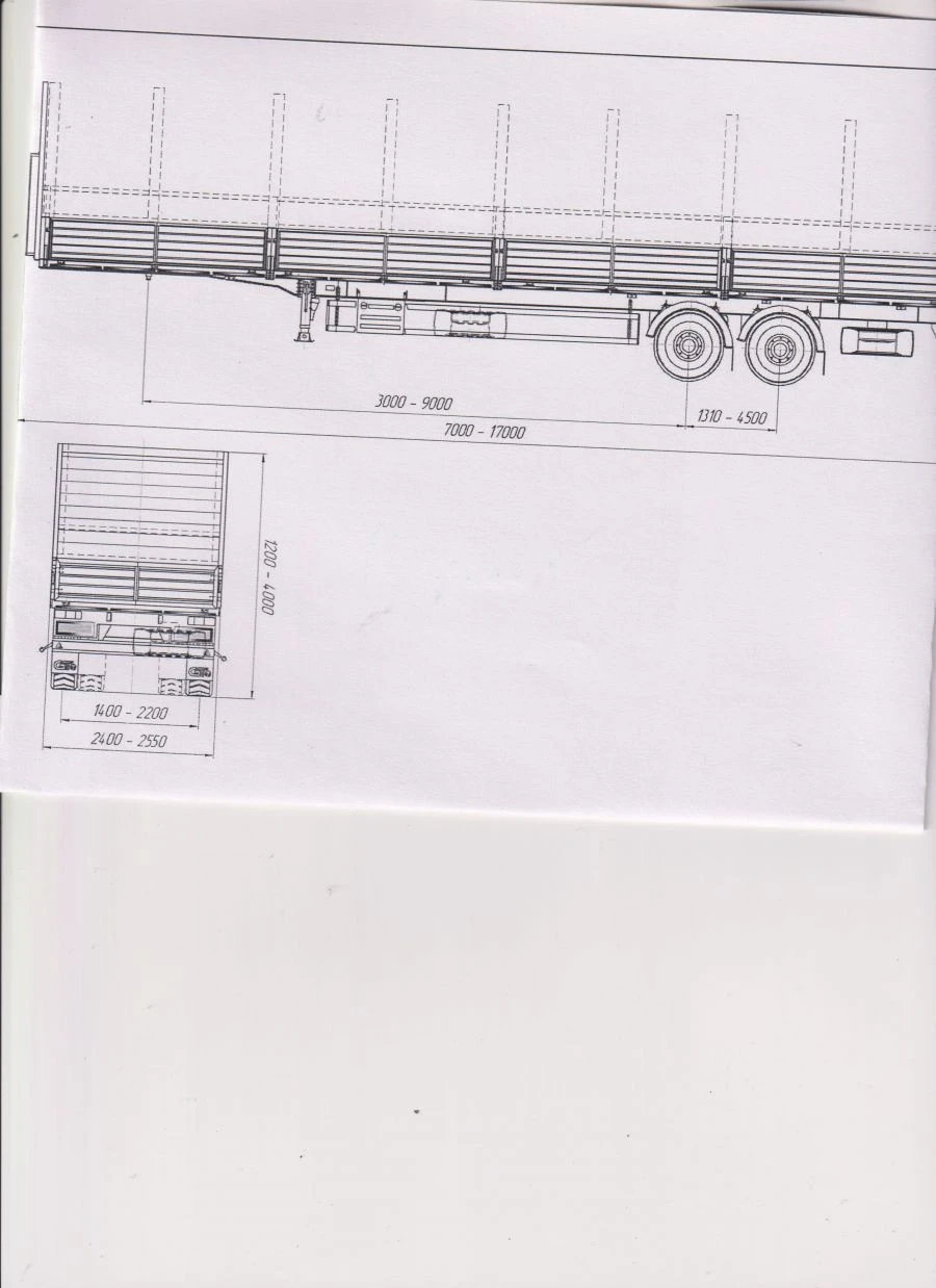 Flatbed Semi-Trailer PB-2, Type P2, Modification 92298-0000010-01