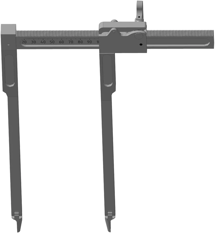 Surgical Spinal Distractor for Vertebral Stabilization, Model 850.020
