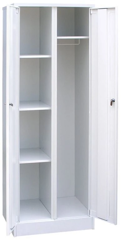 Two-Section Utility Storage Cabinet for Cleaning Supplies