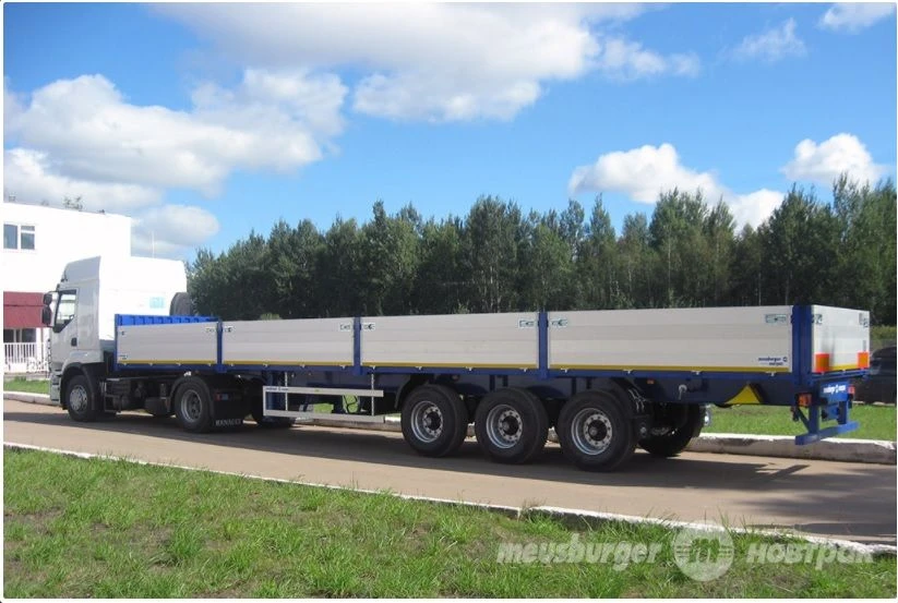 Three-Axle Platform Semi-Trailer SP-345 for Cargo Transport