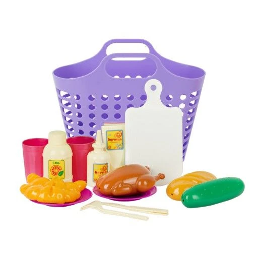 Picnic Play Set with 18 Pieces for Kids