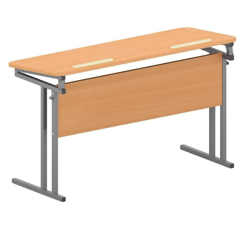 Mobile Educational Table with Adjustable Height and Tilt