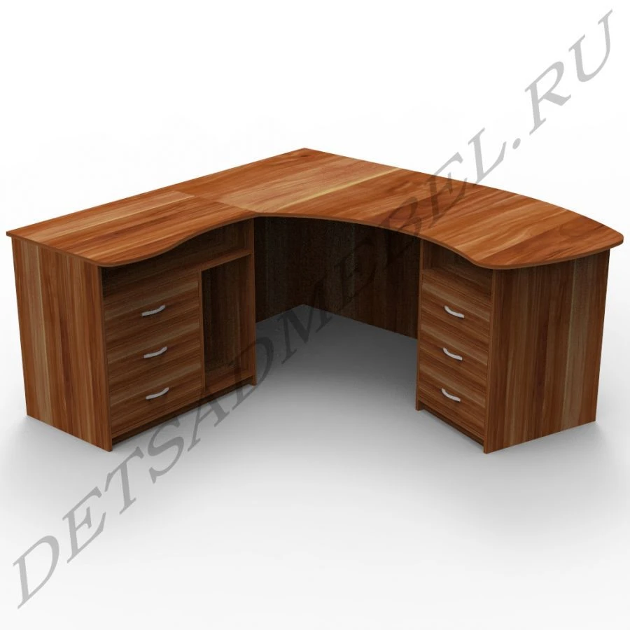 Corner Computer Desk M3.21 with Storage Cabinets