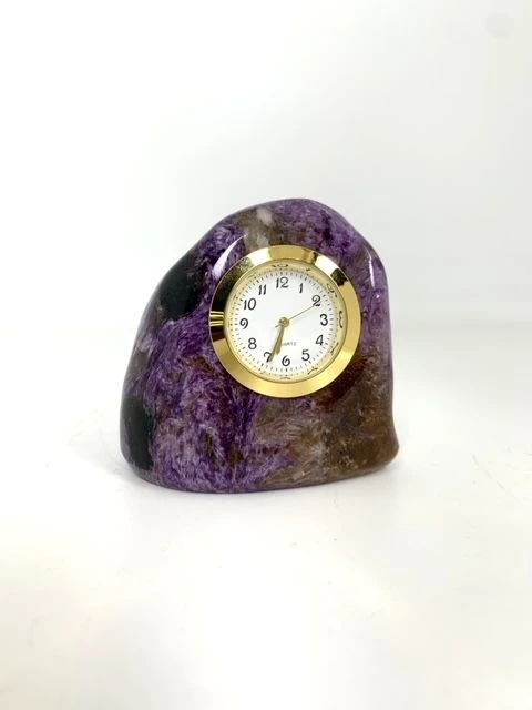 Charoite Tumbling Clock - Unique Souvenir Gift
