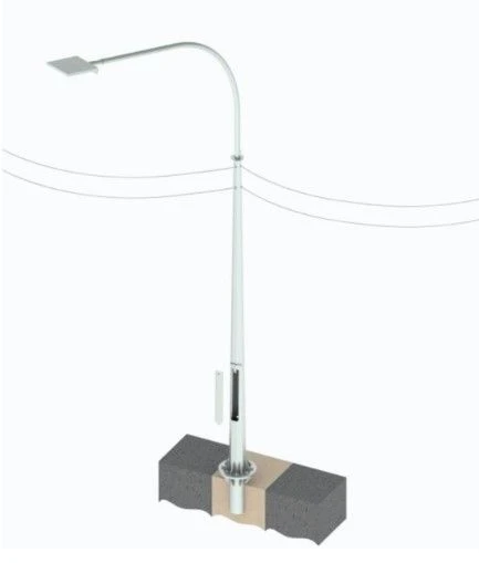 Metal Lighting Support Poles for Urban Electrical Systems