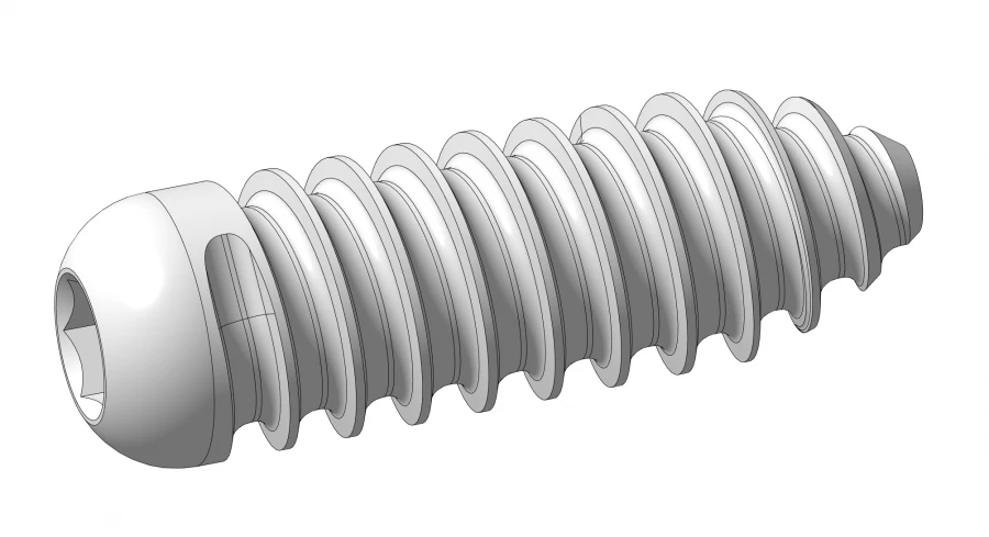 Bone Block Fixation Screws with Sharp-Stop Thread, Ø 9mm, 25mm Length, OM 004.02.05