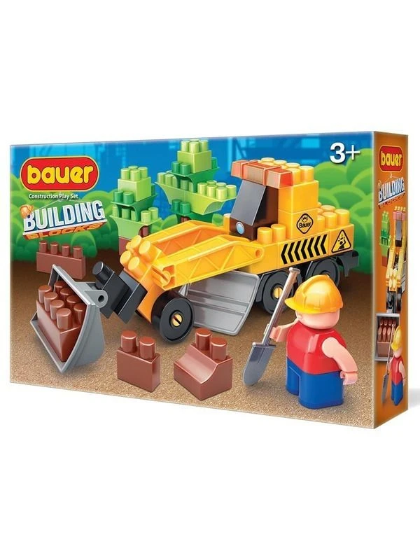 Bauer Construction Toy Set "Grader" 47 Pieces