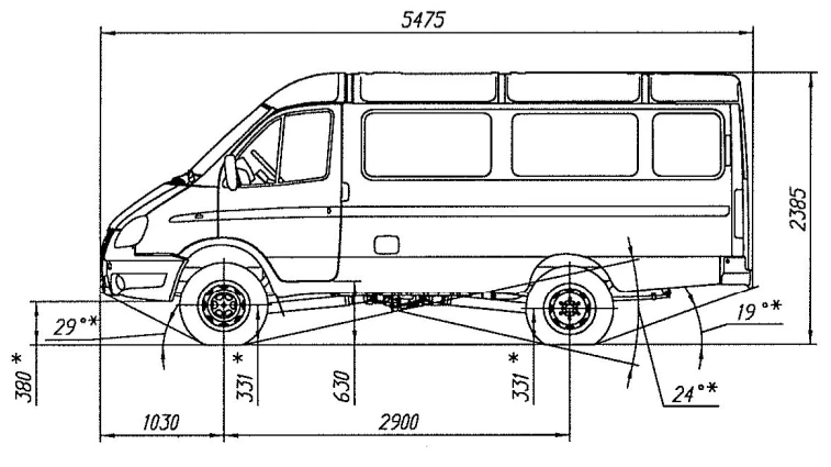 شاسيه دفع رباعي مع محرك ديزل، تعديل 27057